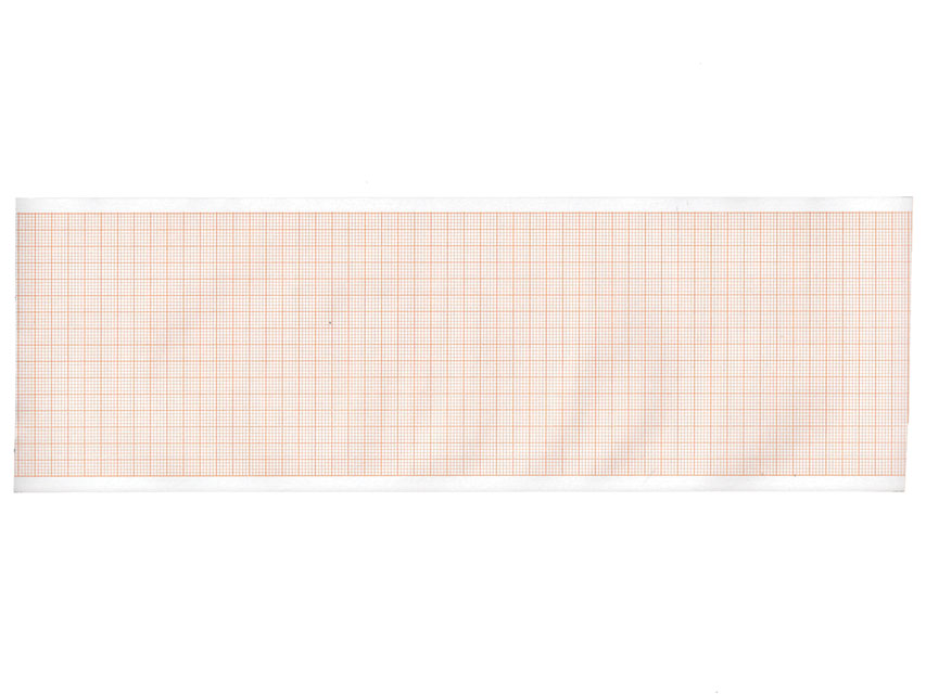 Carta termica ECG 90x28 mmxm  rotolo griglia arancio