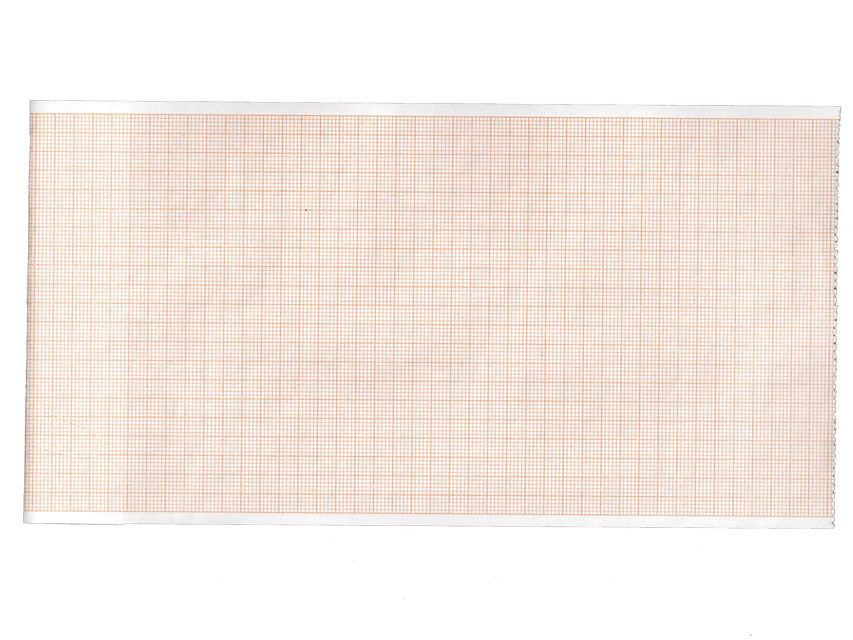 Carta termica ECG 112x27 mmxm  rotolo griglia arancio