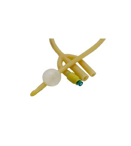 Catetere foley in lattice siliconato a 3 vie 41 cm ch 18 palloncino 5/15 ml