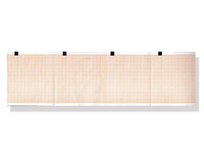 Carta termica ECG 80x70 mm  pacco griglia arancio