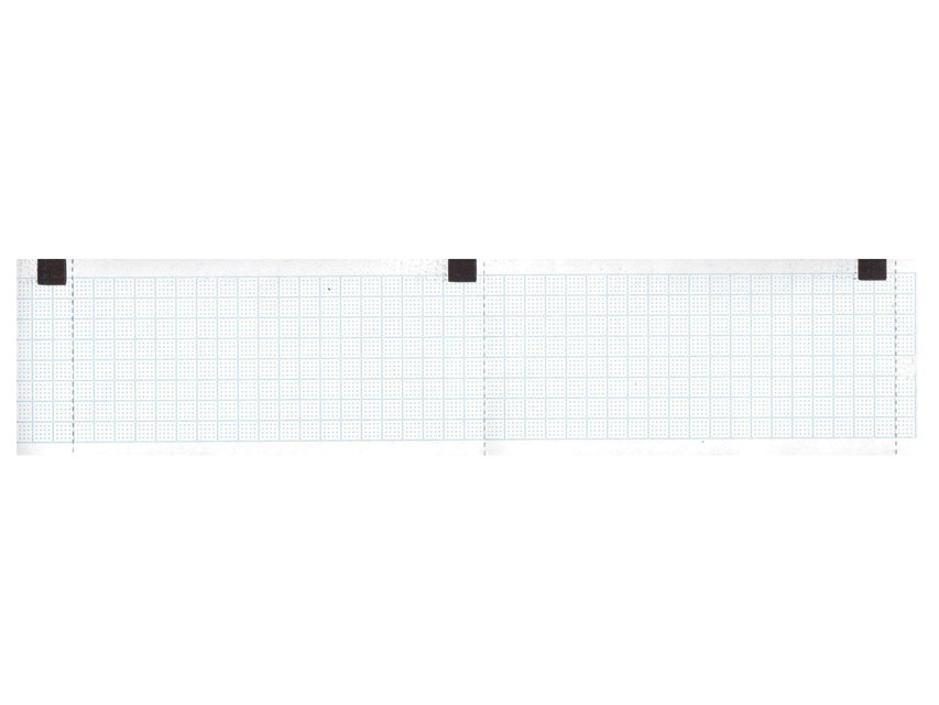 Carta termica ECG 50x30 mmxm  rotolo griglia blu