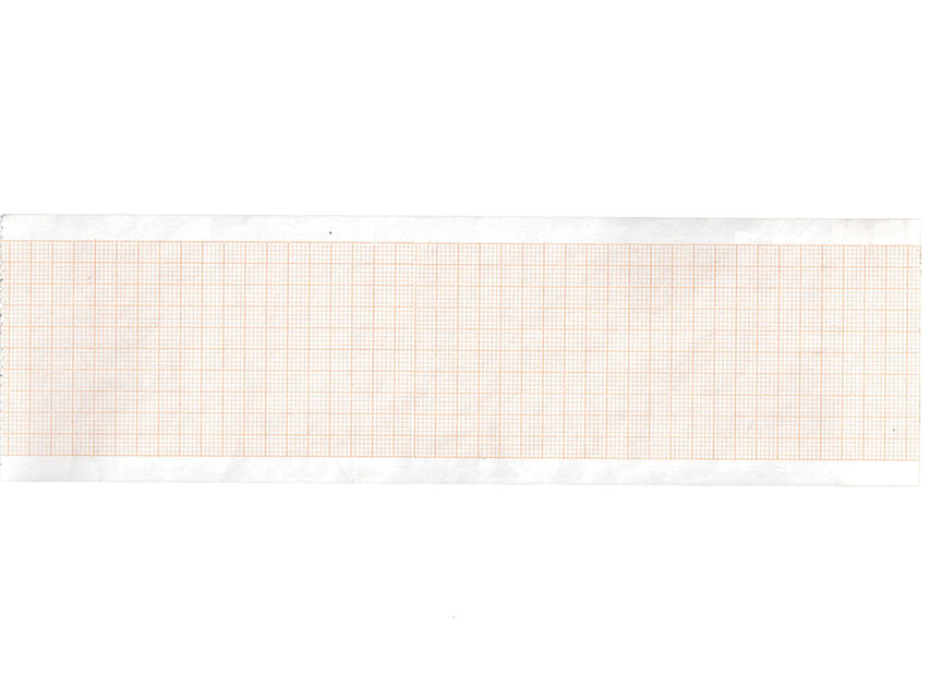 Carta termica ECG 63x30 mmxm  rotolo griglia arancio