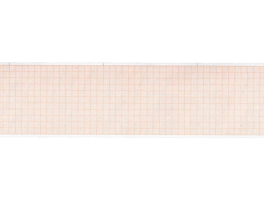 Carta termica ECG 60x30 mmxm  rotolo griglia arancio