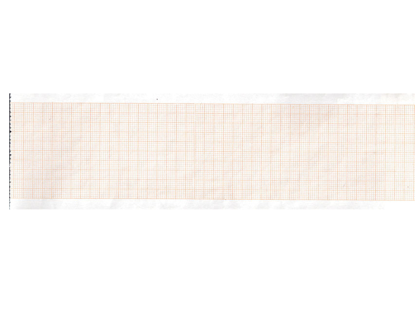Carta termica ECG 63x30 mmxm  rotolo griglia arancio