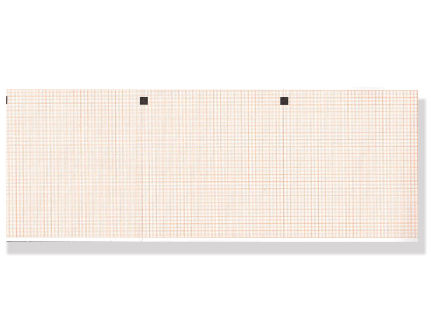 Carta termica ECG 112x100 mmxm x 300 pacco griglia arancio