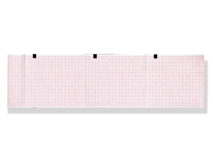 Carta termica ECG 80x90 mmxm  pacco griglia arancio