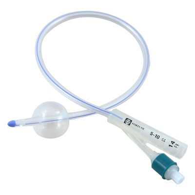 Catetere foley sillic.puro linea radiopaca a 2 vie ch 14 pall.5ml punta aperta