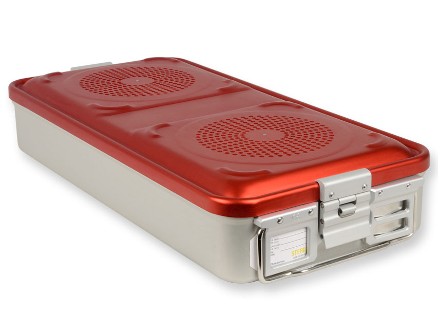 CONTAINER CON FILTRO grande h100 mm  rosso