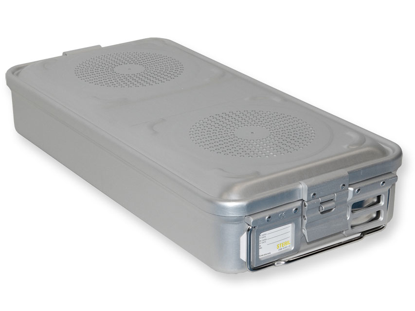 CONTAINER CON FILTRO grande h100 mm  grigio