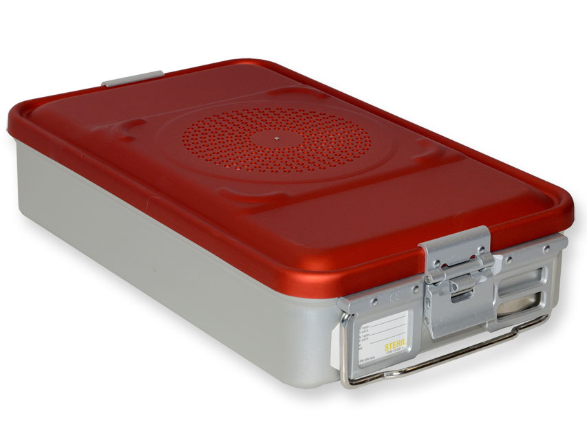 CONTAINER CON FILTRO medio h100 mm  rosso