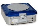 CONTAINER CON VALVOLA piccolo h100 mm  blu forato