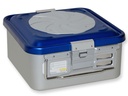 CONTAINER CON VALVOLA piccolo h135 mm  blu forato