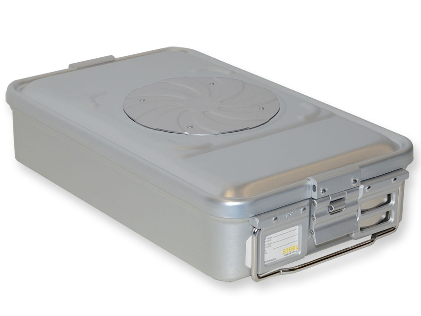 CONTAINER CON VALVOLA medio h100 mm  grigio