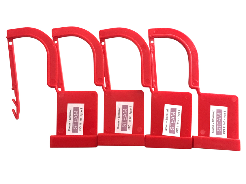 SIGILLO IN PLASTICA CON INDICATORE DI VAPORE  rosso