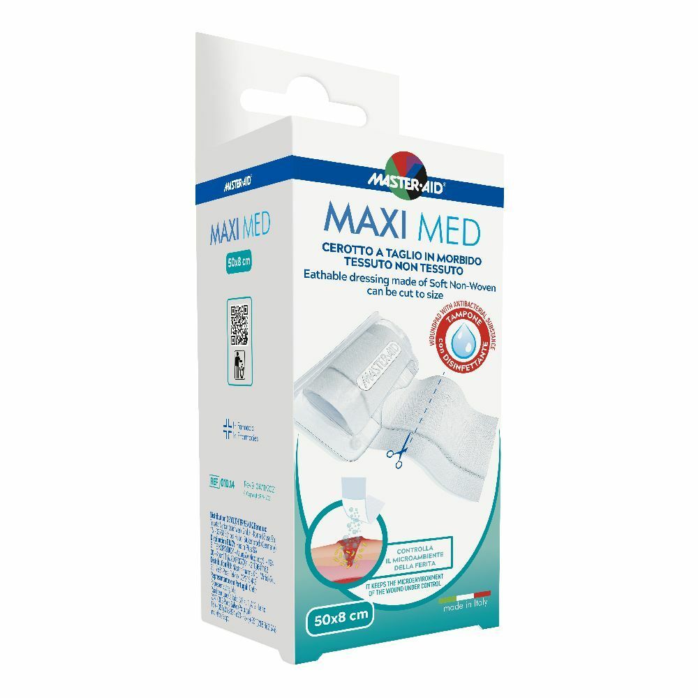 Cerotto a taglio Maxi Med con garza centrale mt 5 x 8 cm