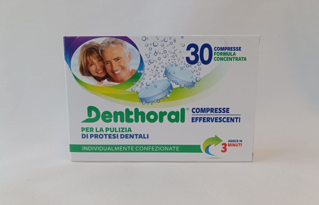 Compresse antibatteriche per dentiere (foil da 30 pezzi) 