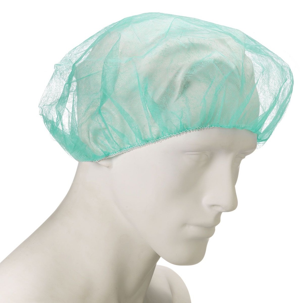 Cuffia rotonda areata polipropilene verde
