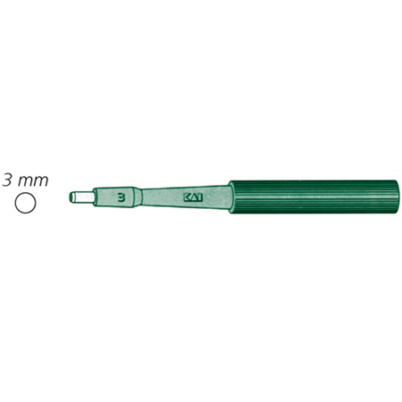 Curette Biopsia Punch monouso verde misura 3 sterile
