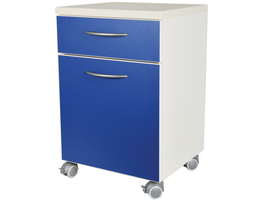 COMODINO con cassetto - blu