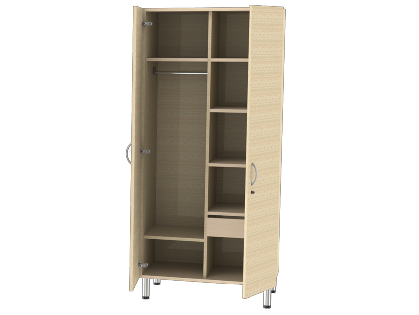 ARMADIO PER CAMERA - beige striato - smontato