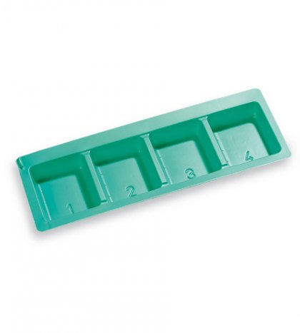 Dispenser farmaci  4 scomp. piccolo c/coperchio
