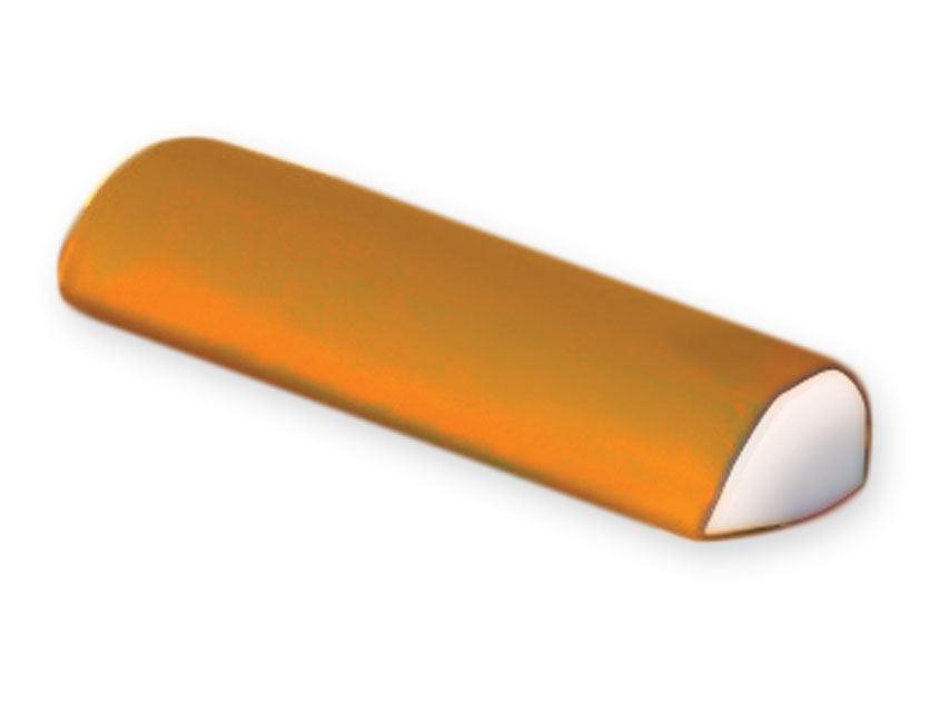 CUSCINO SEMICILINDRICO 20x50x10 cm - arancione