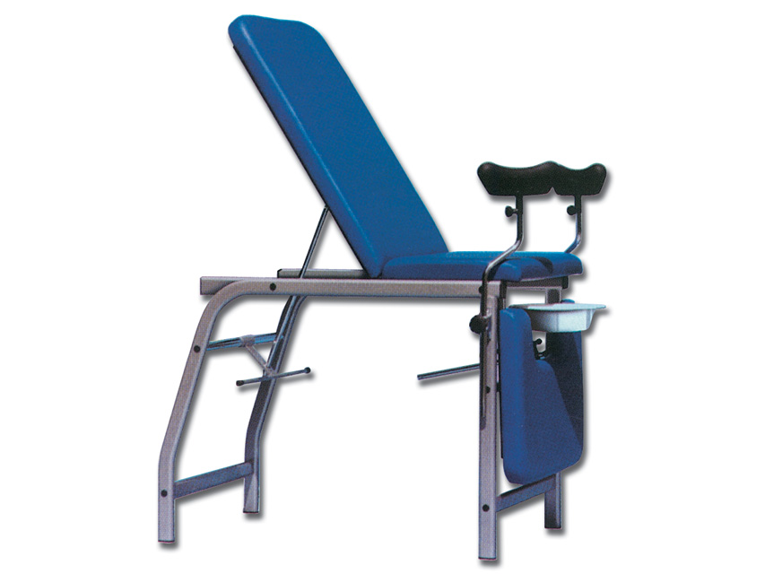 LETTINO GINECOLOGICO A 3 SEZIONI - blu