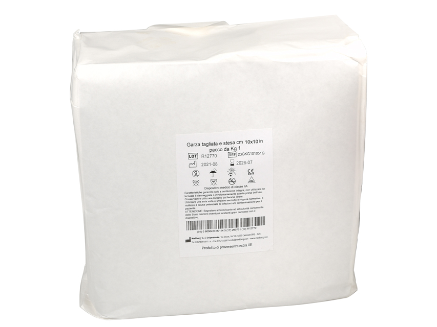 GARZA COTONE 10x10 cm confezione da 1 kg