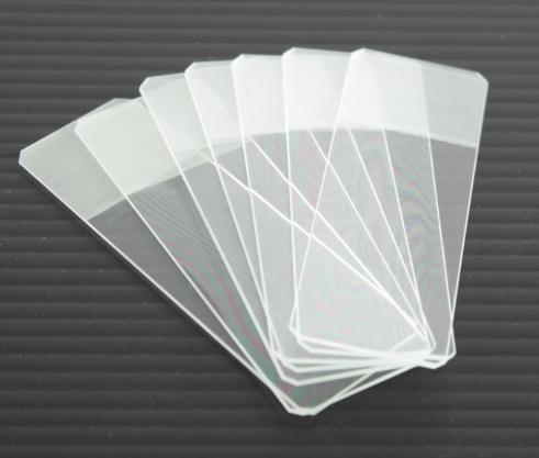 Vetrini molati e sabbiati su entrambi i lati con banda (confezione 200pz)
