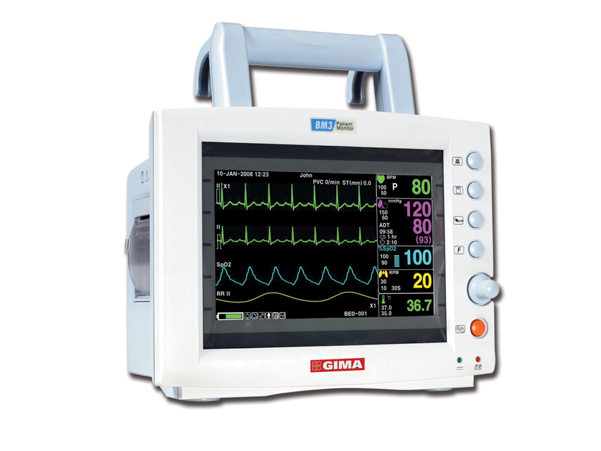 MONITOR GIMA BM3 - SpO2+ECG+NIBP+TEMP+RESP