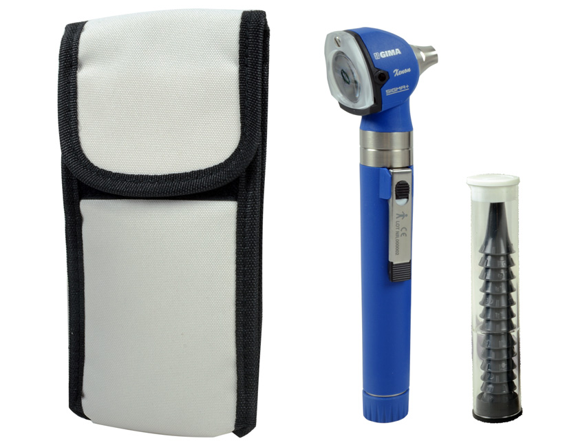 OTOSCOPIO F.O. SIGMA-2,5V-xenon/alogeno-in bustina - blu