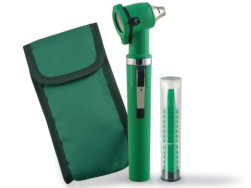 OTOSCOPIO A FIBRE OTTICHE GIMALUX - verde