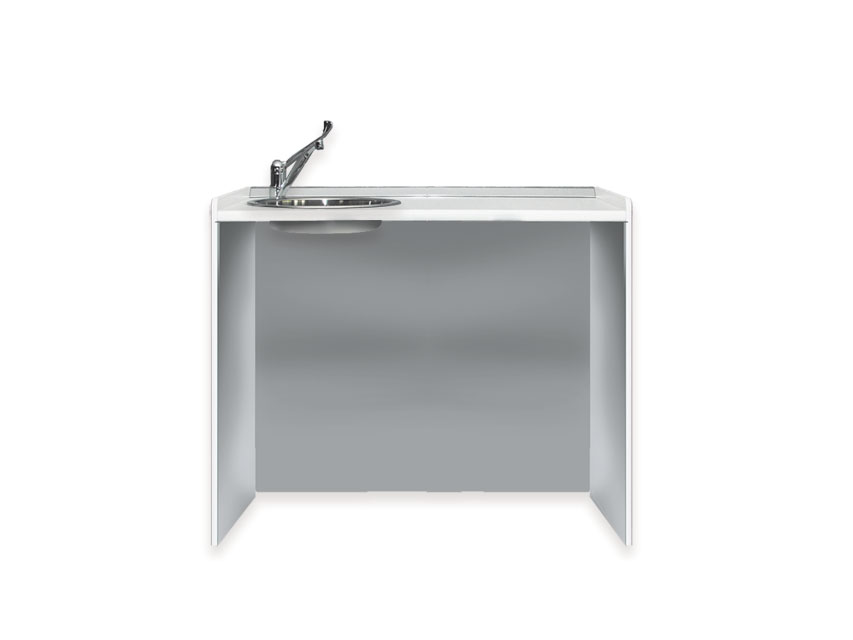 PIANO DI LAVORO 106 cm - lavello a sinistra