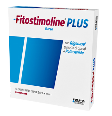 Garza impregnata fitostimoline 15% 10 x 10 cm (busta da 10 pz.)
