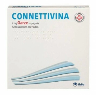 Garza impregnata 2 mg connettivina 10 x 10 cm
