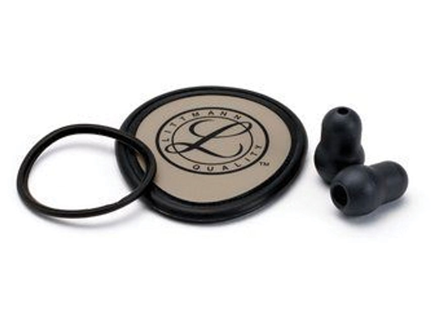 KIT LITTMANN 40020: membrana+anello+anello campana+olive per Lightweight-nero