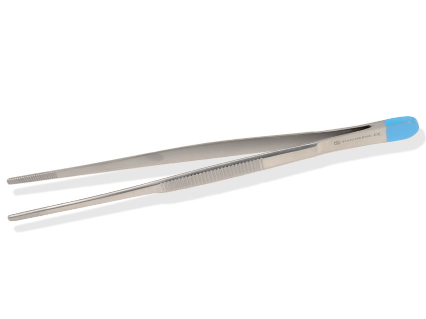 PINZA MEDICAZIONE ANATOMICA STERILE - retta - 16 cm