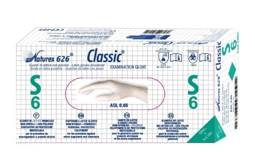 Guanti in lattice s/polvere Naturex tg. L DPI III /DM
