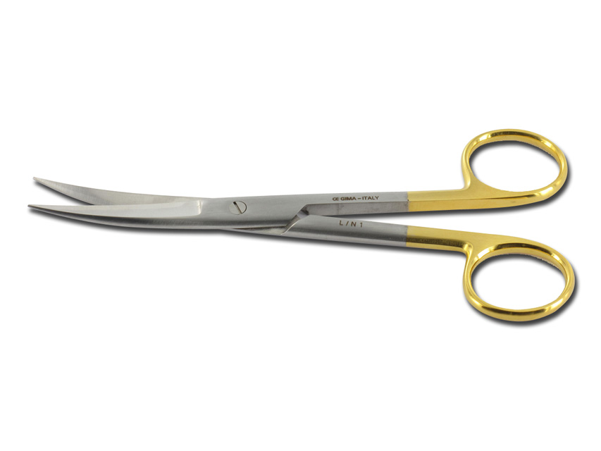 FORBICI CURVE C.T. PUNTE ACUTE - 14,5 cm