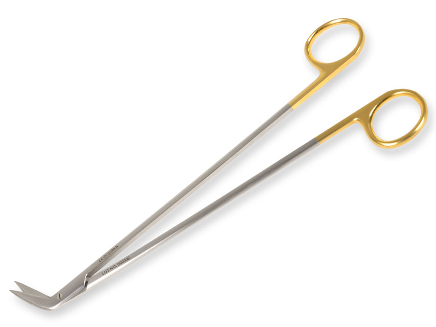 FORBICI DEBAKEY POTTS SMITH C.T.-23 cm- ang.60°