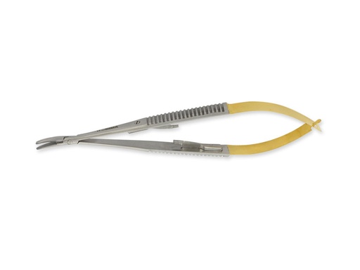 [GM-31433] PORTA AGHI CASTROVIEJO C.T. CURVO - 14 cm - punte lisce