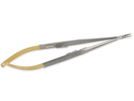 [GM-31435] PORTA AGHI CASTROVIEJO C.T. CURVO - 21 cm - punte zigrinate