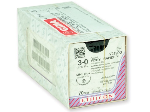 [GM-31551] SUTURA ASSORBIBILE ETHICON VICRYL RAPID - 3/0 ago 22 mm
