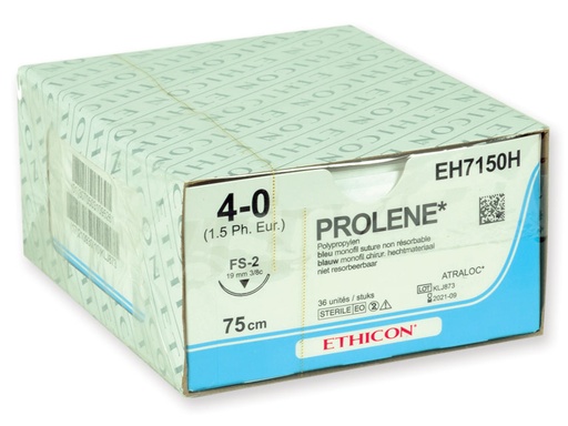 [GM-31637] SUTURA MONOFILAMENTO ETHICON PROLENE BLUE - 4/0 ago 19 mm FS-2 45 cm