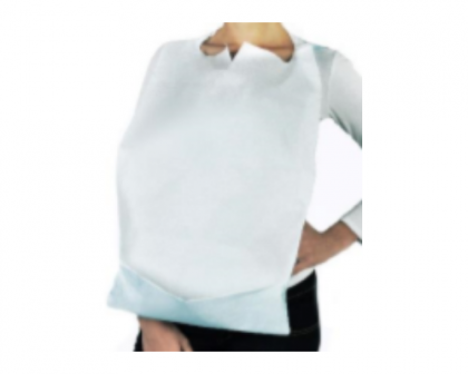 [IGP02039] Bavaglio politenato c/tasca raccolta 10cm 38x68cm