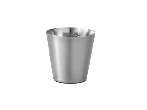 [GM-31837] BICCHIERE PER MEDICINE INOX - 60 ml, graduato