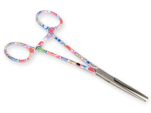 [GM-31887] PINZA EMOSTATICA RETTA - fantasia bolle - 16 cm