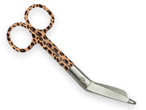 [GM-31893] FORBICI PER BENDE - fantasia leopardo - 14 cm
