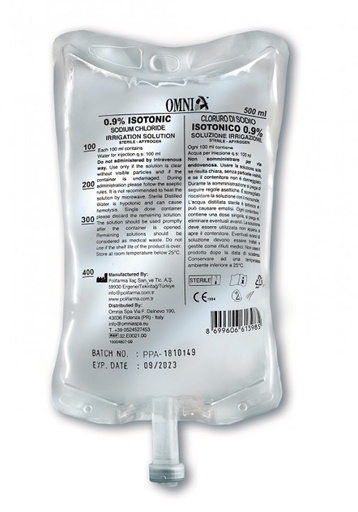 [SDF03027] Sodio cloruro 0,9% sacca plastica 5000 ml
