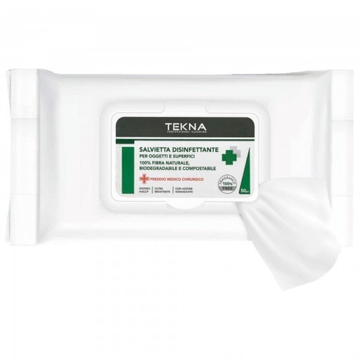 [IGP01143] Salvietta disinfettante  per superfici TEKNA conf 50pz